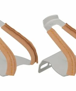 Mks Half Clip W/leather Pedalhaken