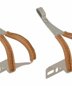 Mks Toe Clip Alloy W/leather Pedalhaken