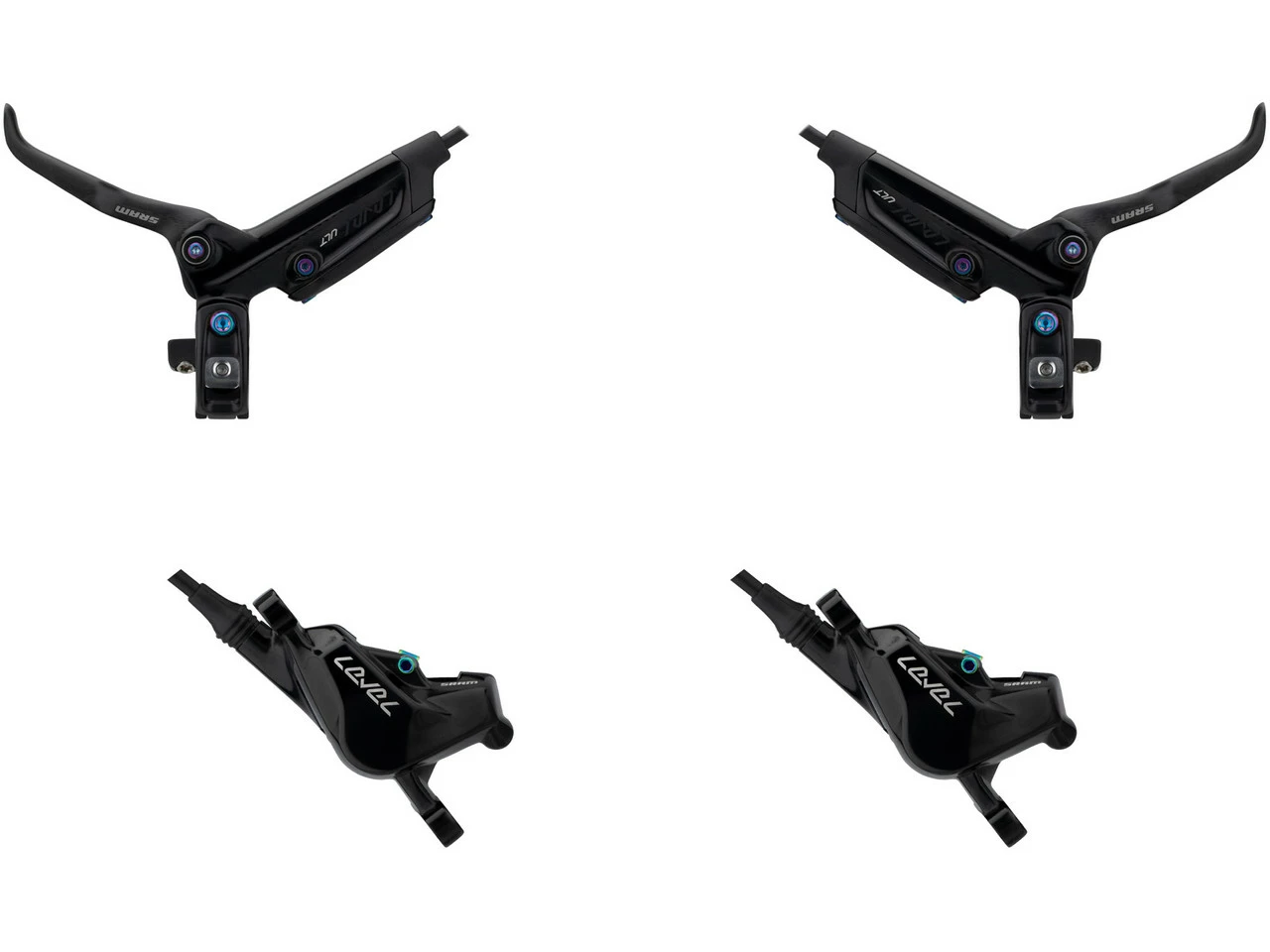 SRAM Level Ultimate Carbon V+h Set Scheibenbremse 1 SRAM Level Ultimate Carbon V+h Set Scheibenbremse