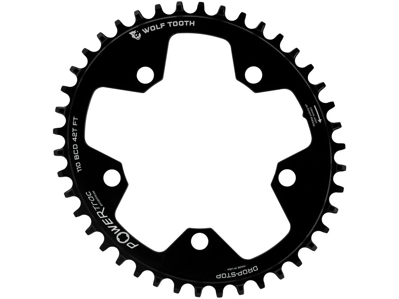 Wolf Tooth Components Elliptical 110 BCD Gravel / CX / Road Kettenblatt 1 Wolf Tooth Components Elliptical 110 BCD Gravel / CX / Road Kettenblatt