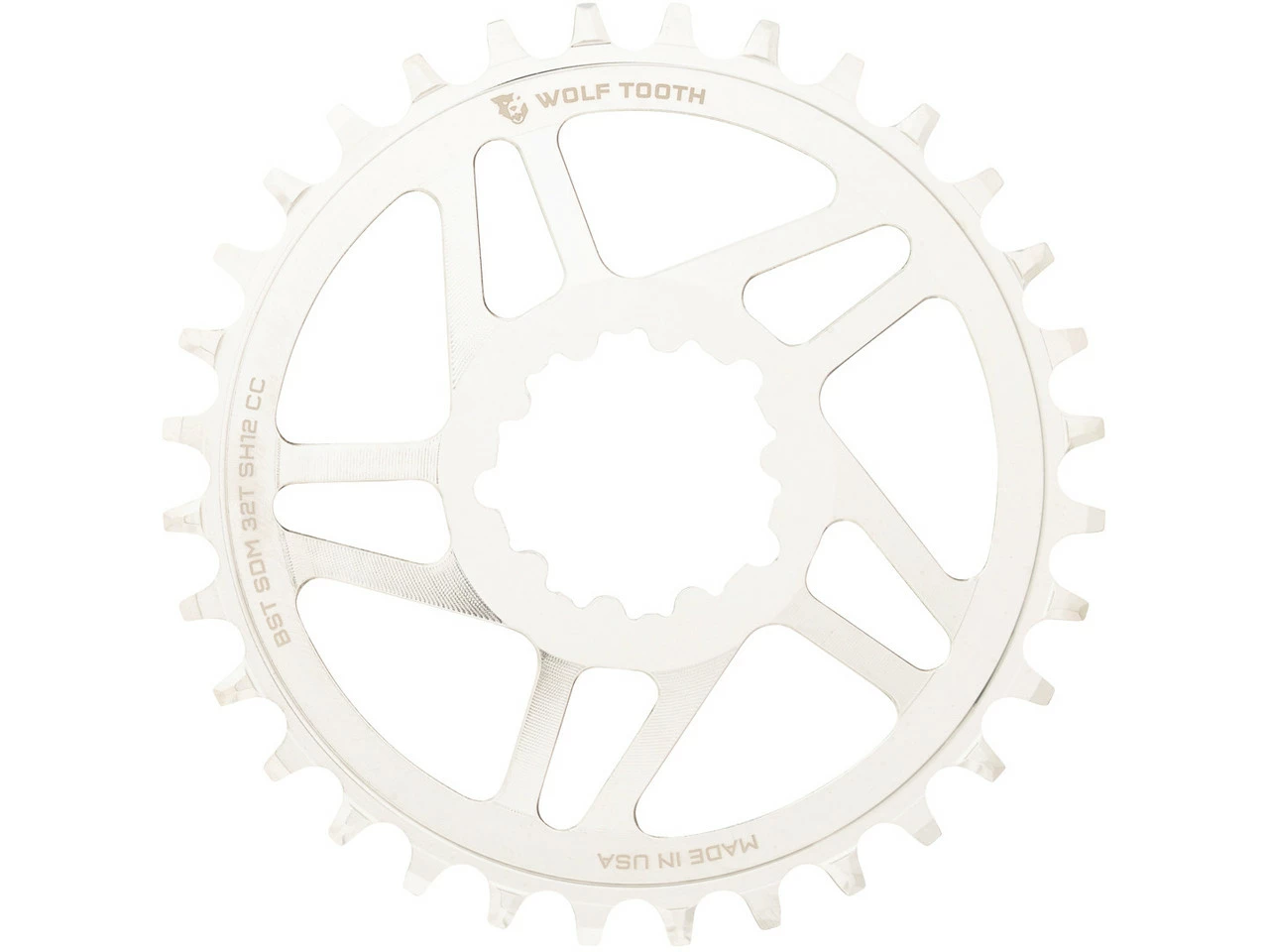 Wolf Tooth Components Direct Mount Kettenblatt Cane Creek / SRAM Für Shimano HG+ 12-fach 1 Wolf Tooth Components Direct Mount Kettenblatt Cane Creek / SRAM Für Shimano HG+ 12-fach