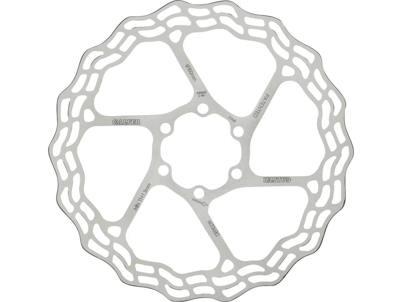 GALFER Fixed Disc Wave 1,8 Mm Road 6-Loch Bremsscheibe 3 GALFER Fixed Disc Wave 1,8 Mm Road 6-Loch Bremsscheibe – Bild 3
